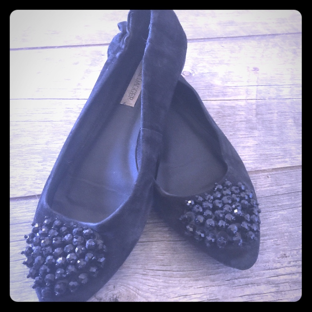 Kelsi Dagger Black heart flats